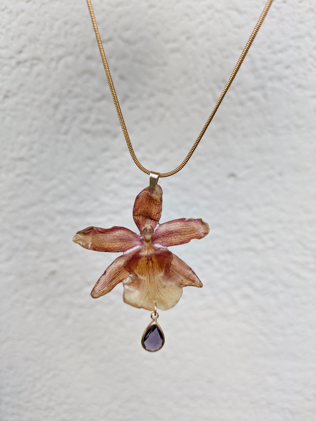 Fire Orchid Necklaces