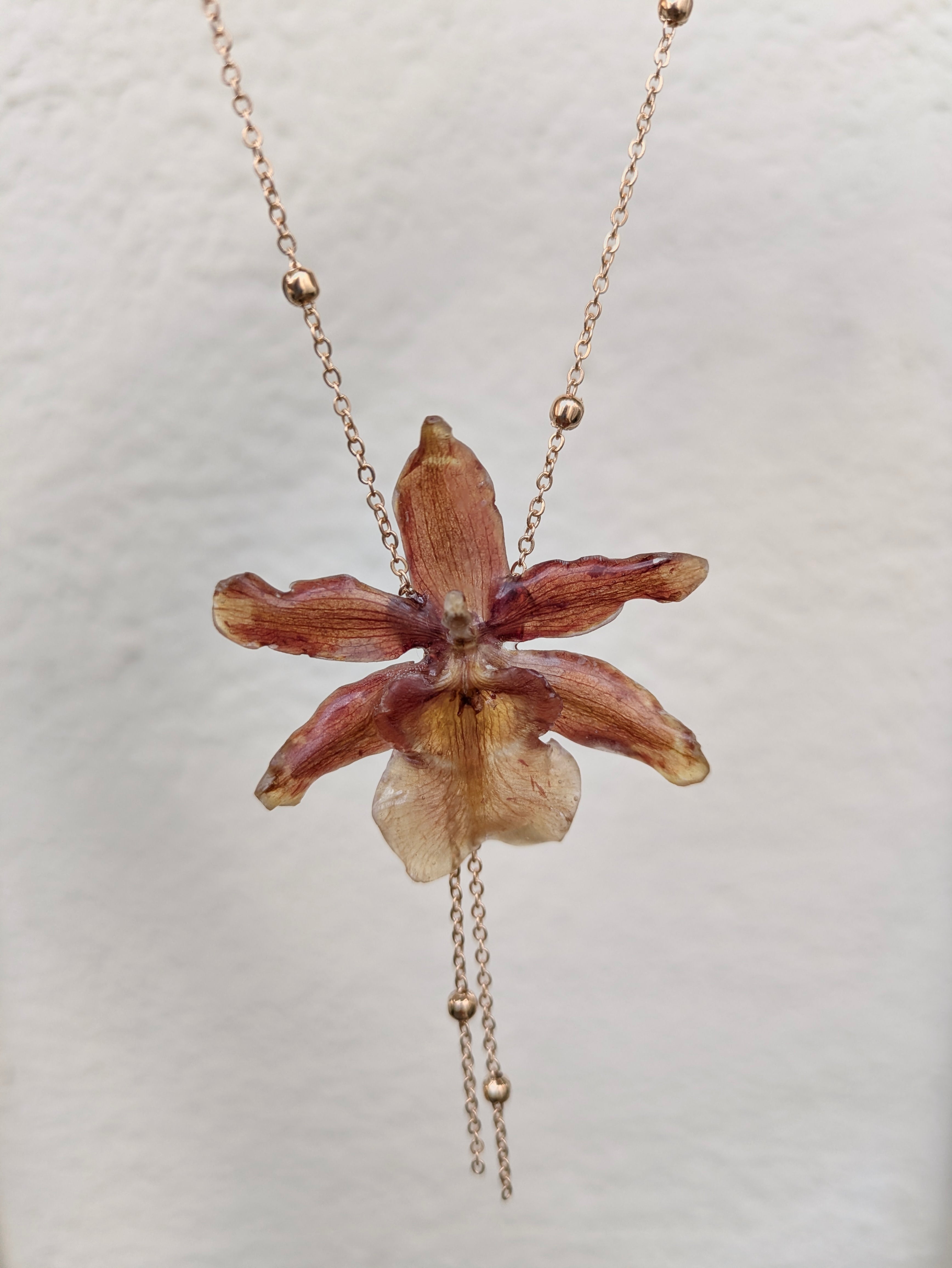 Fire Orchid Necklaces