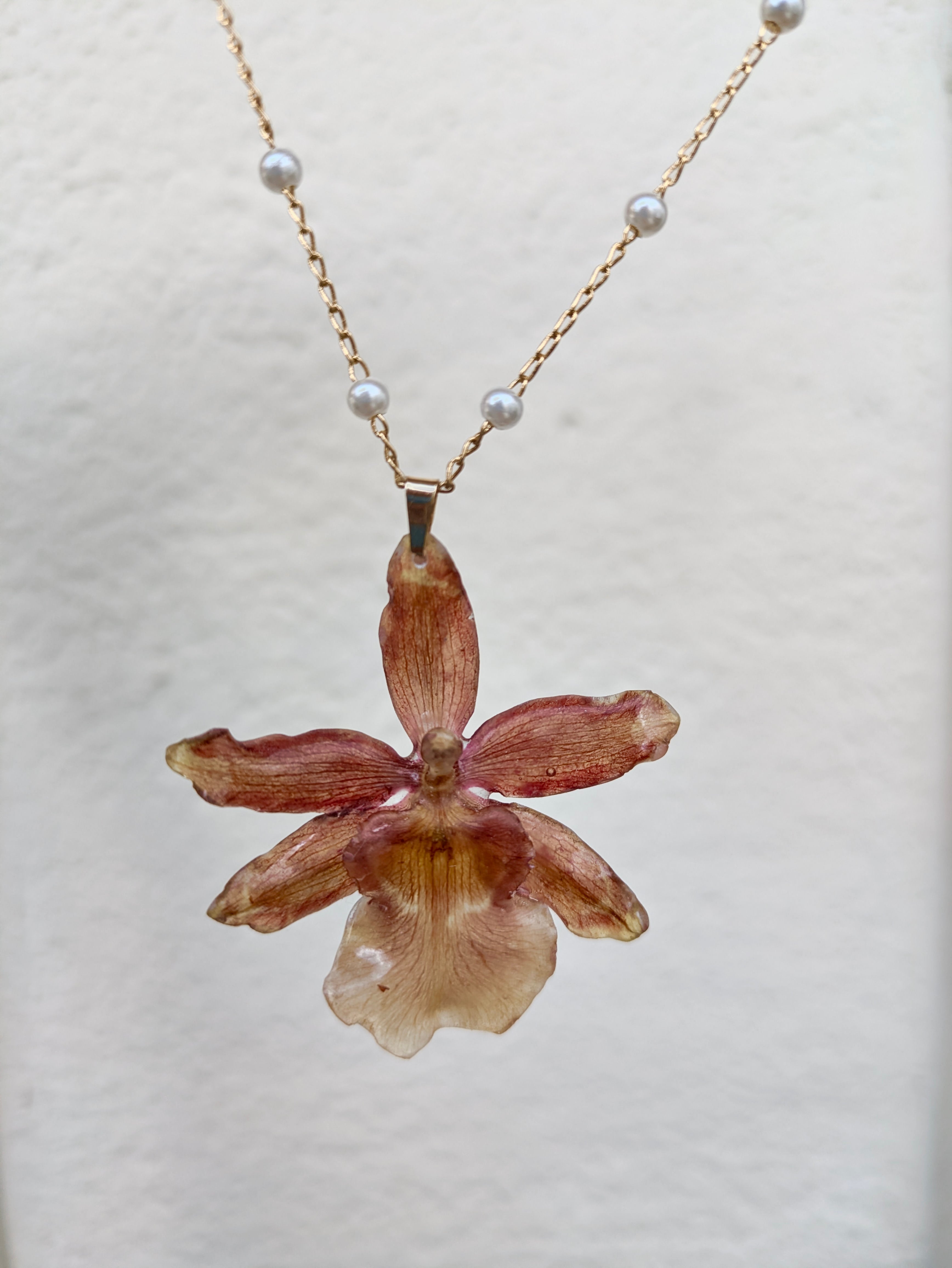 Fire Orchid Necklaces