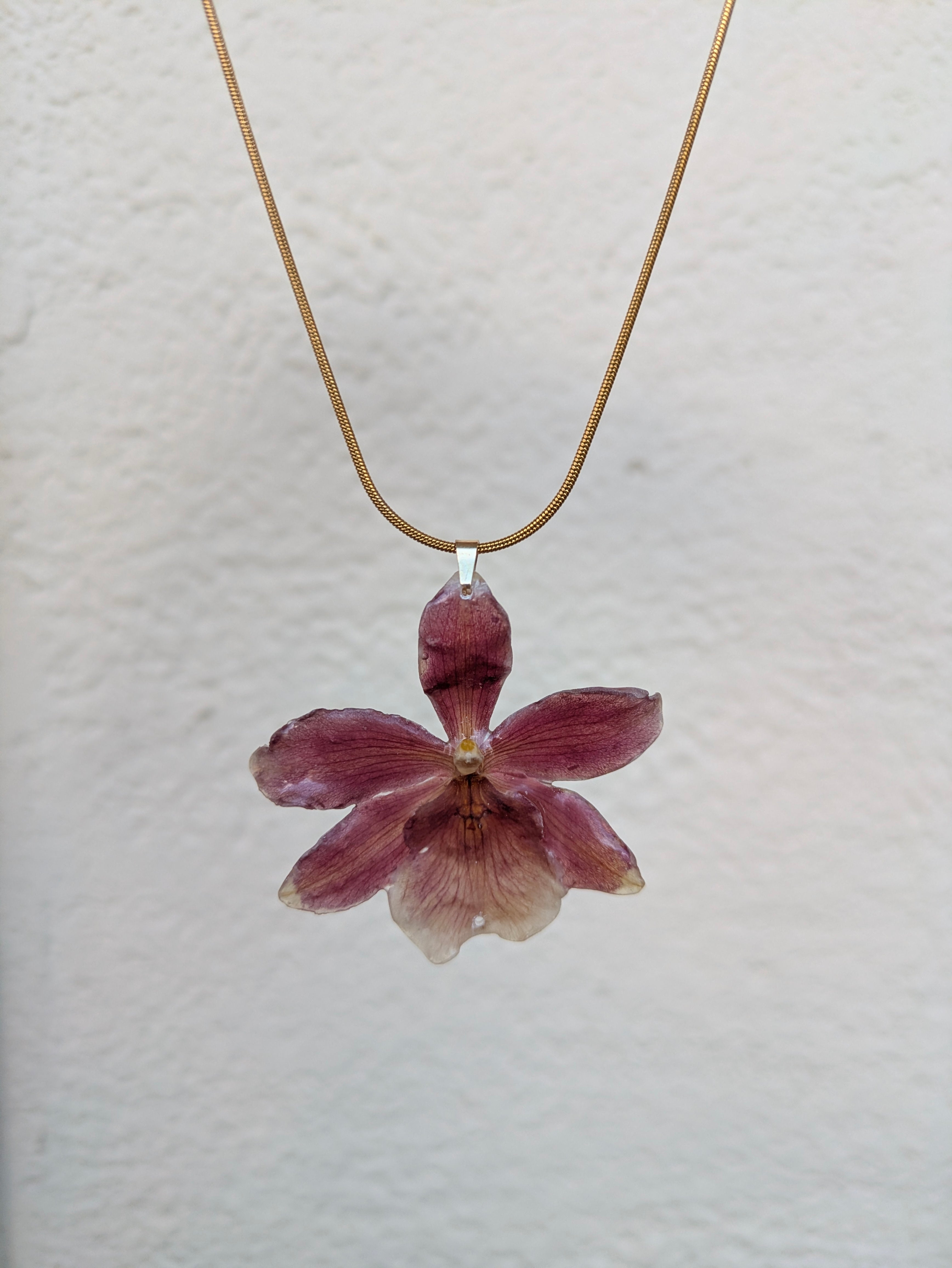 Cherry Orchid Necklaces
