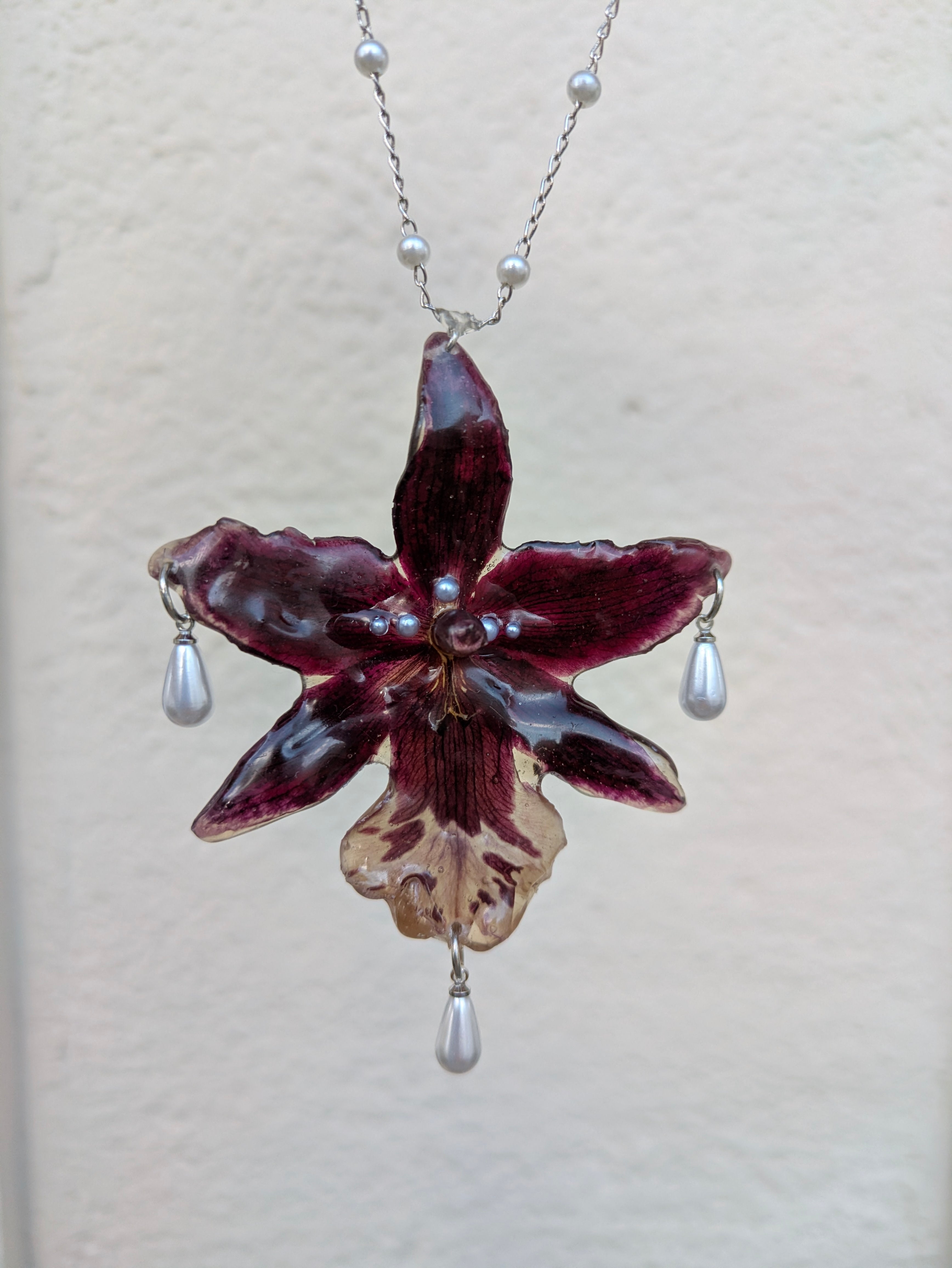 Night Orchid Necklaces