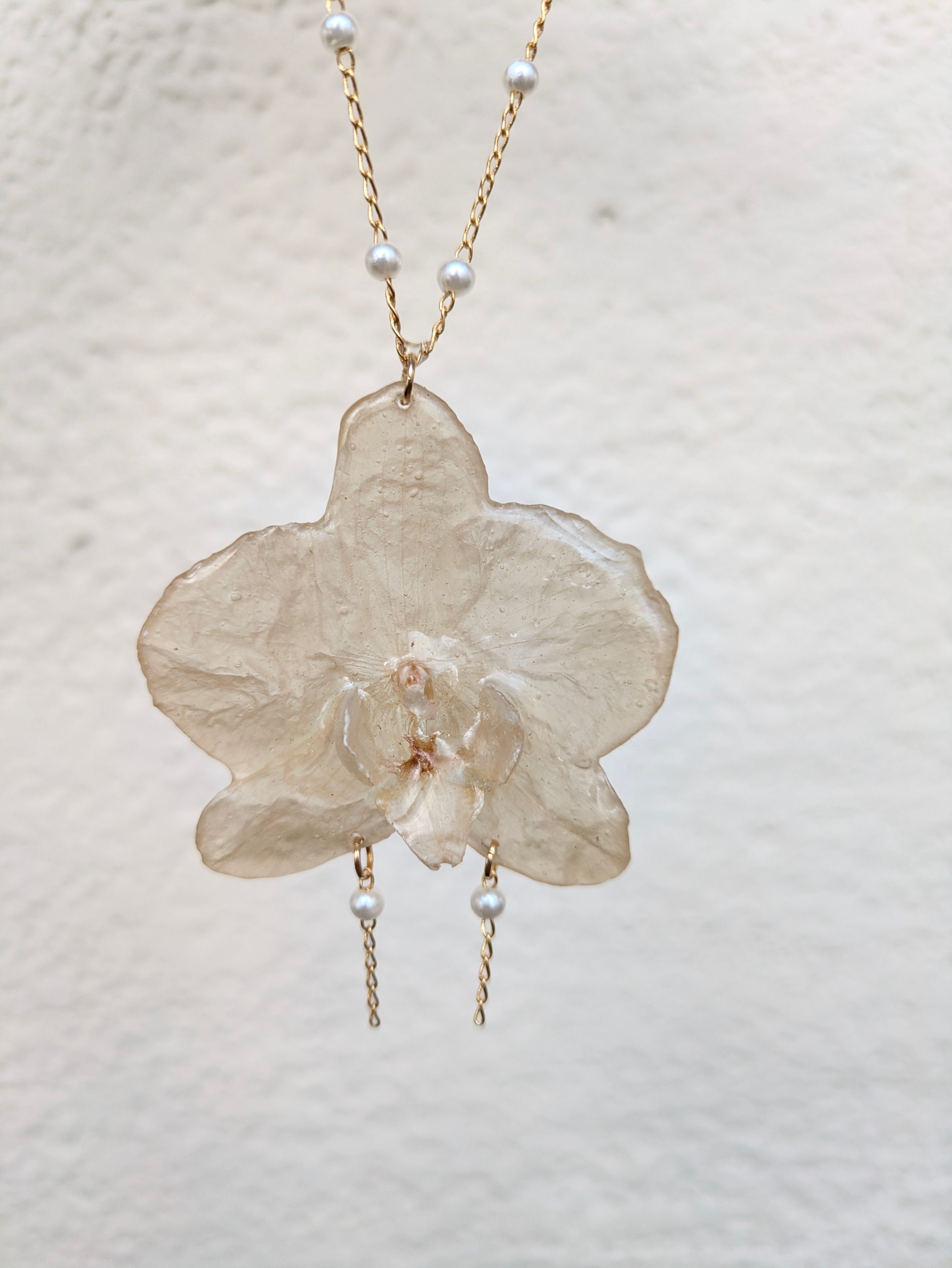 Snow Orchid Necklaces