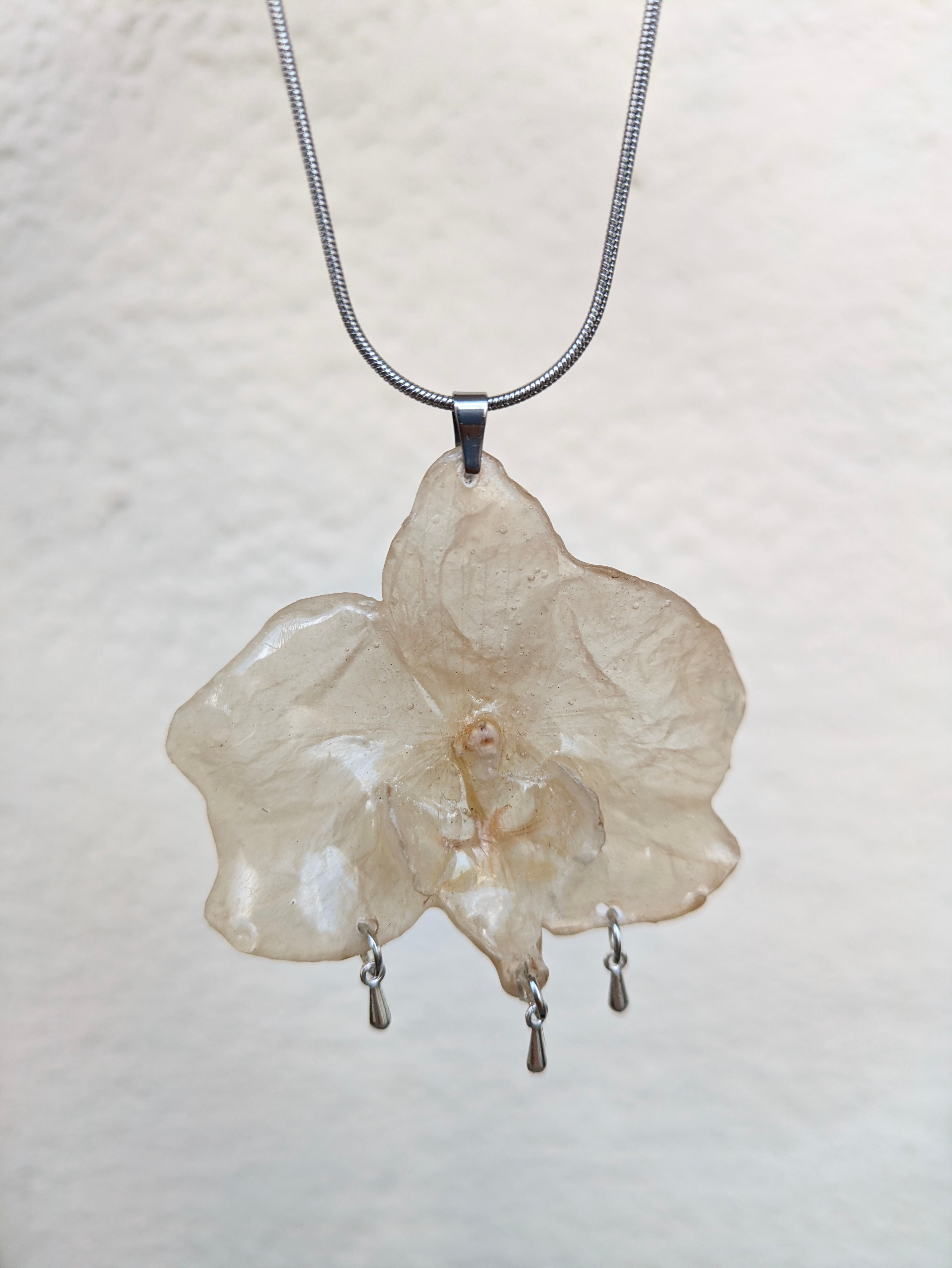 Snow Orchid Necklaces