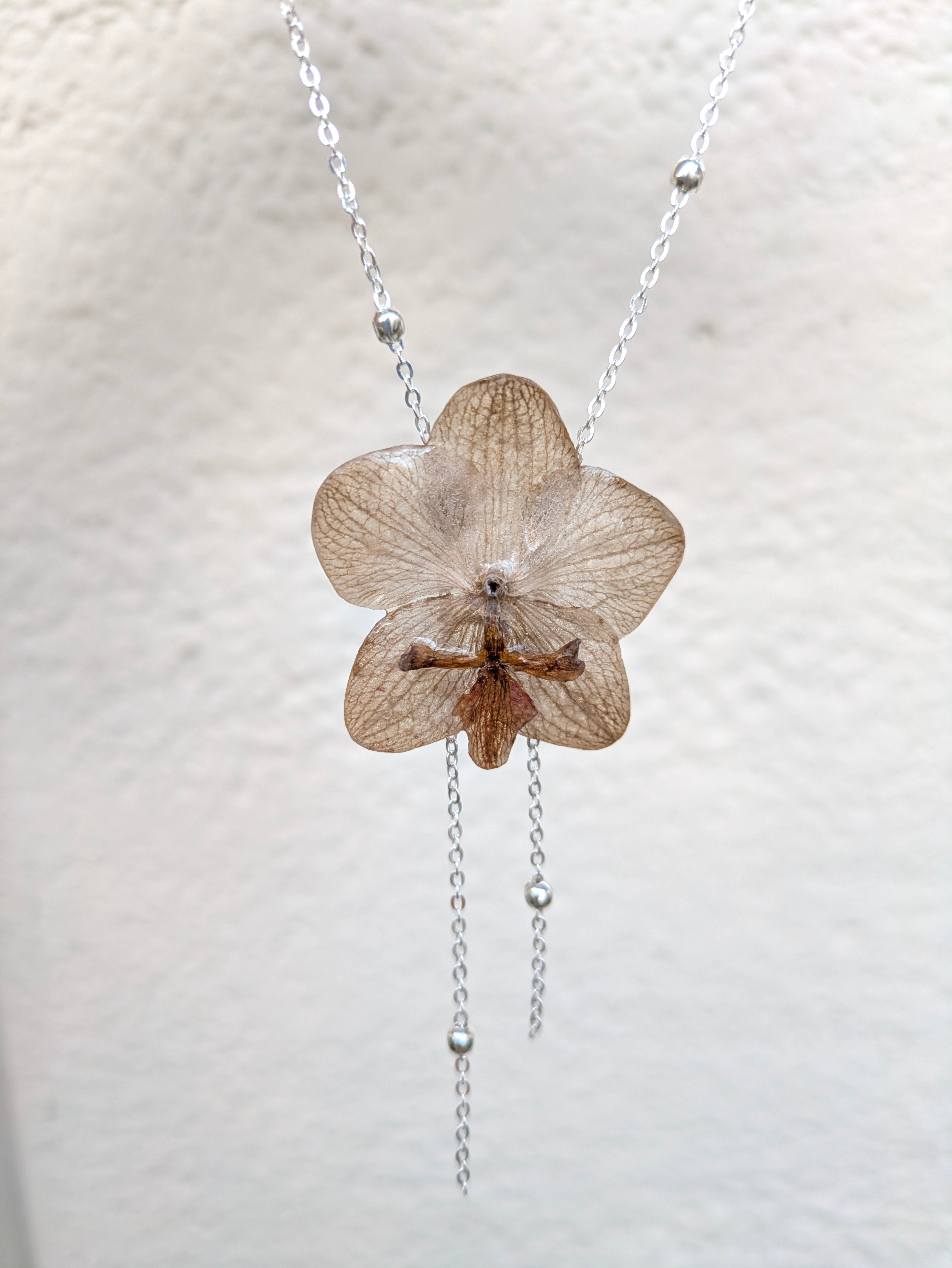 Snow Orchid Necklaces