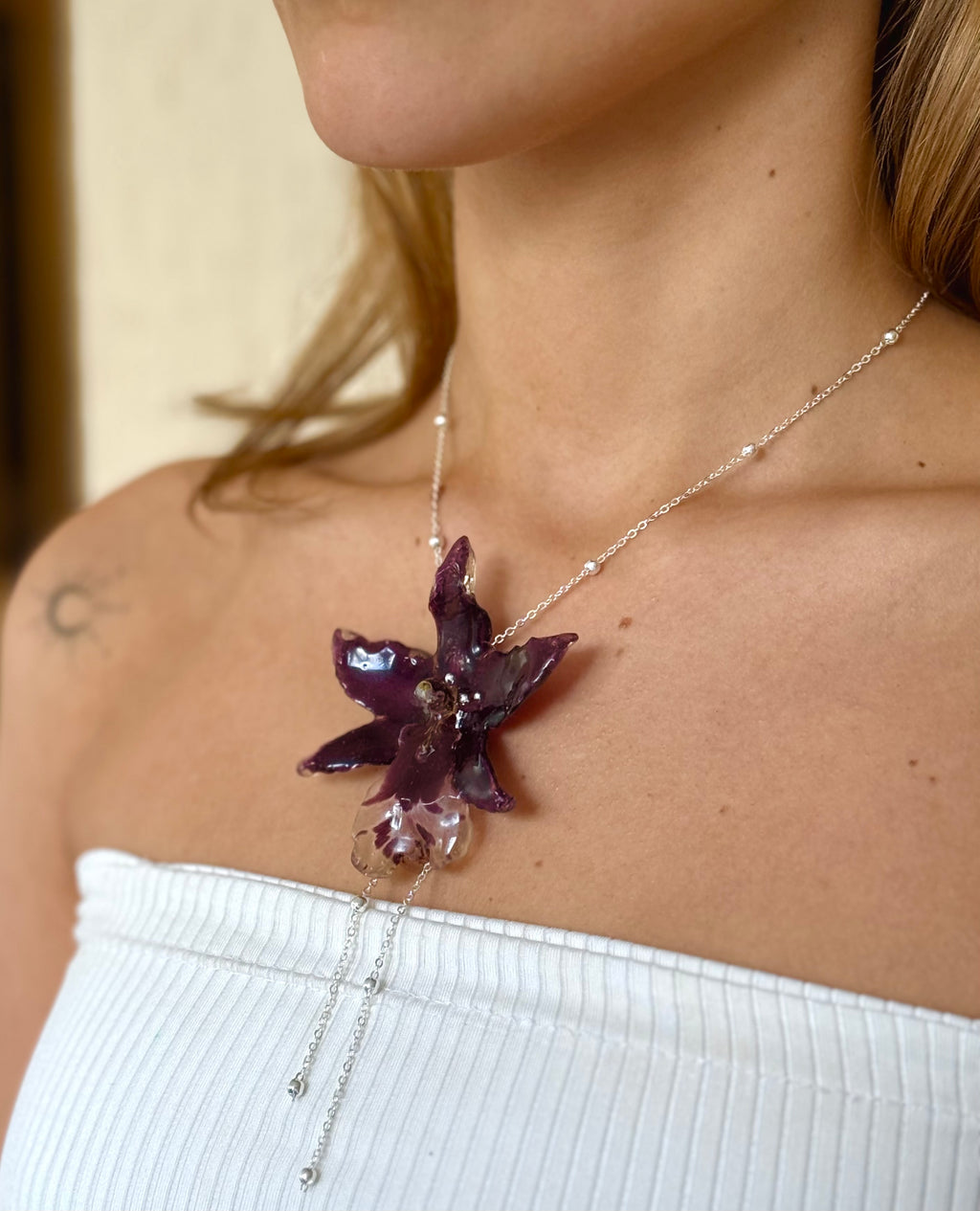 Night Orchid Necklaces