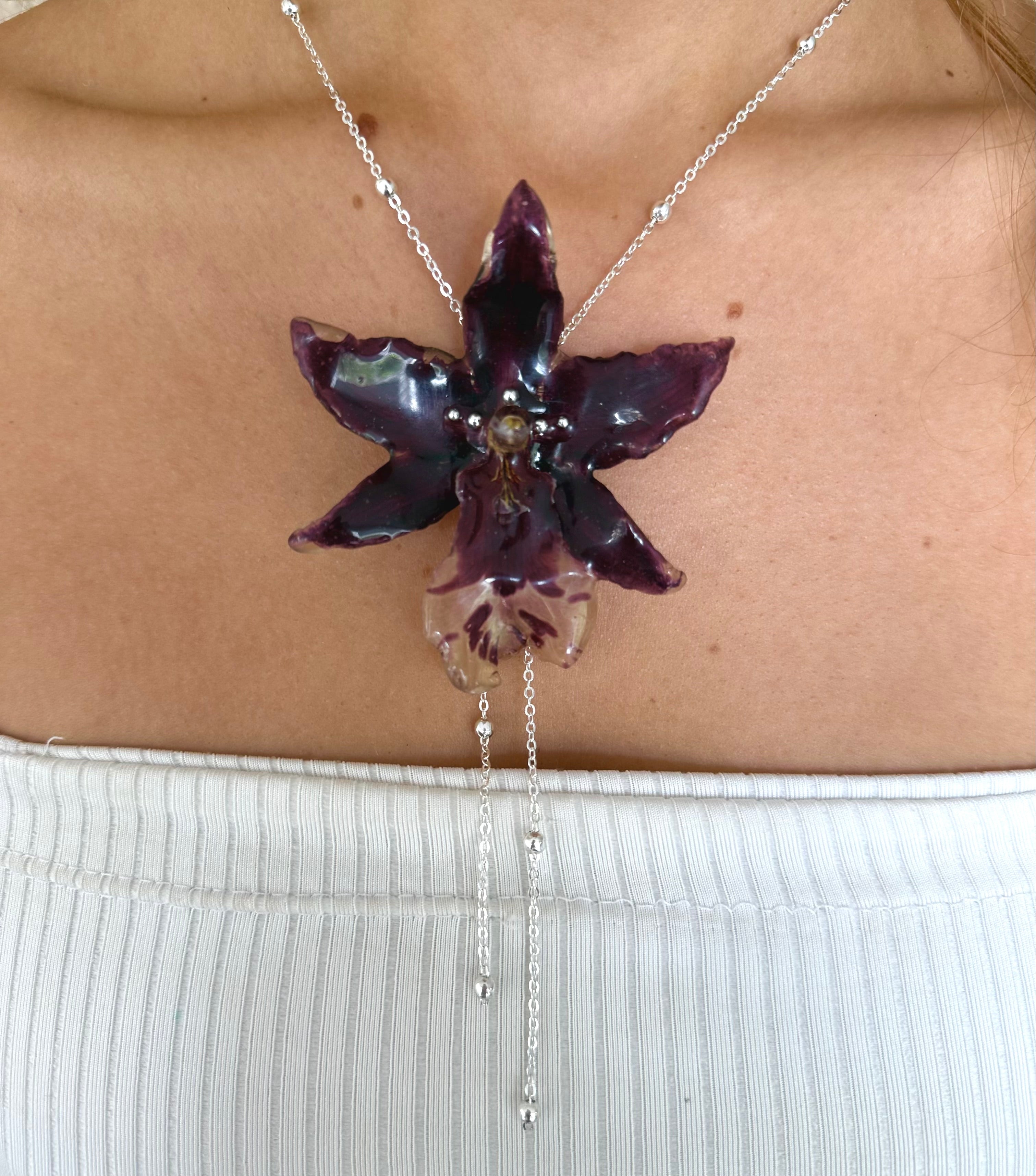 Night Orchid Necklaces