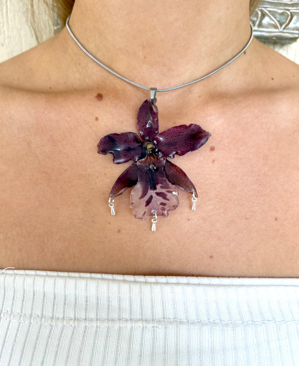 Night Orchid Necklaces
