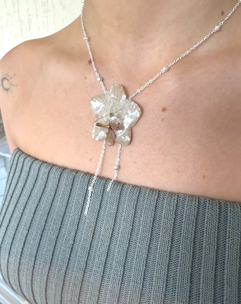 Snow Orchid Necklaces