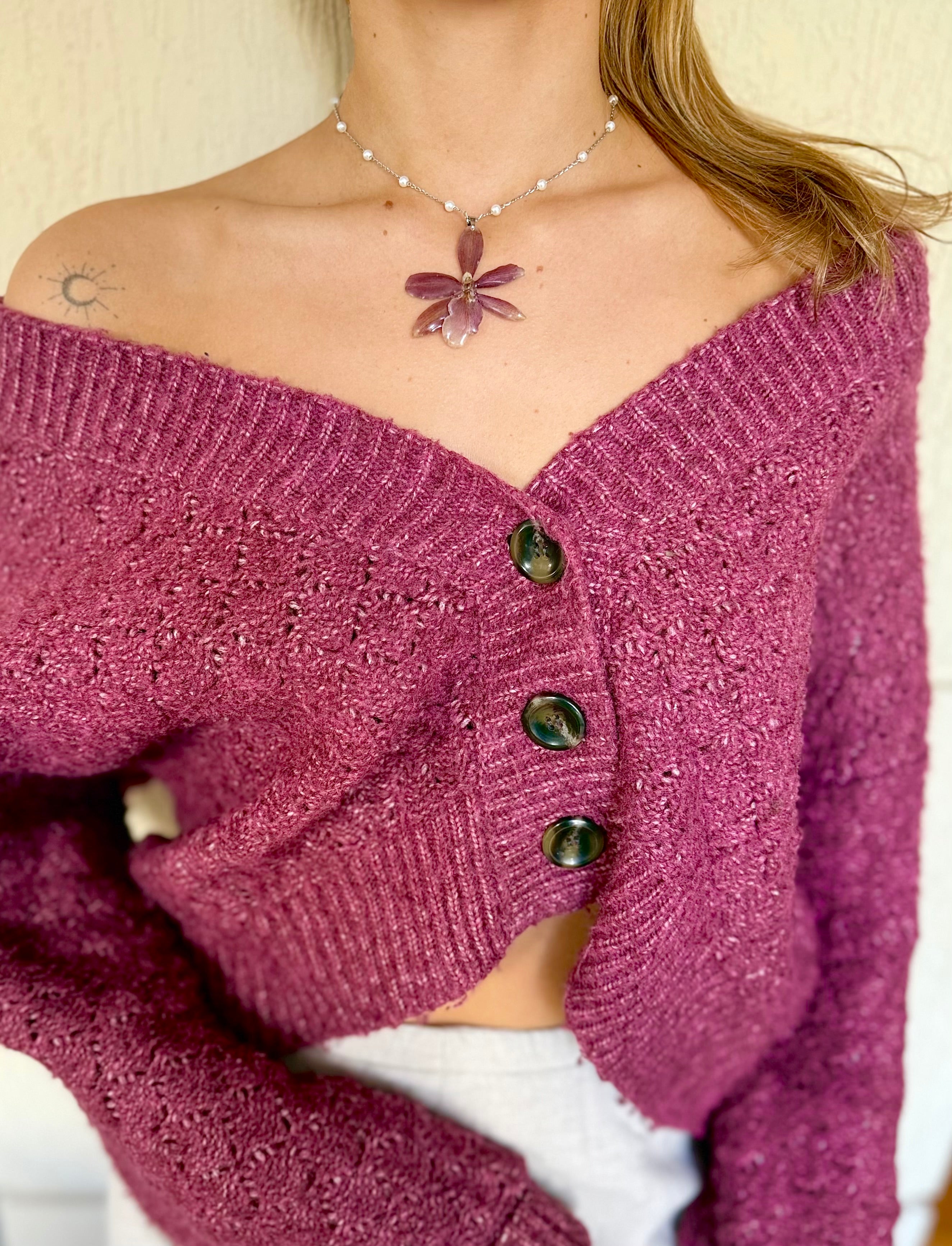 Cherry Orchid Necklaces