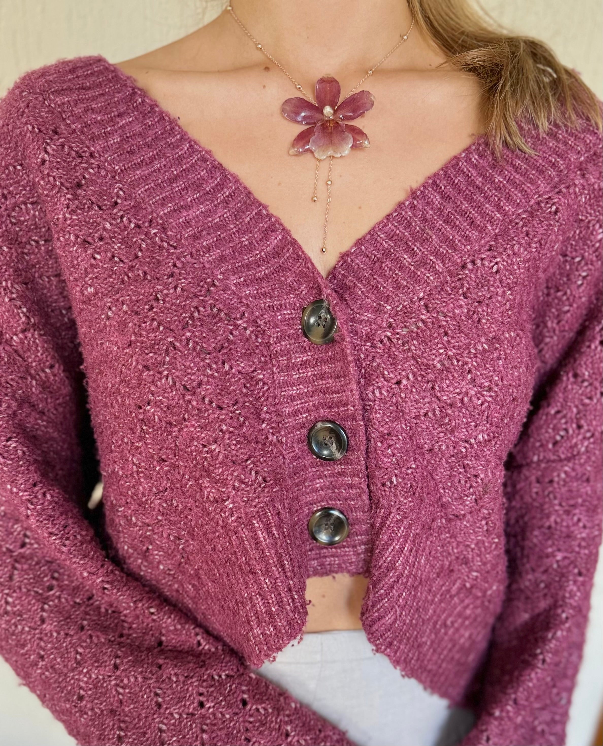Cherry Orchid Necklaces